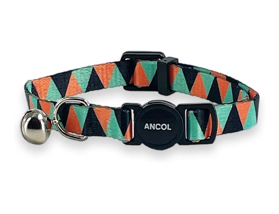 ANCOL cat collar with geometric pattern and bell