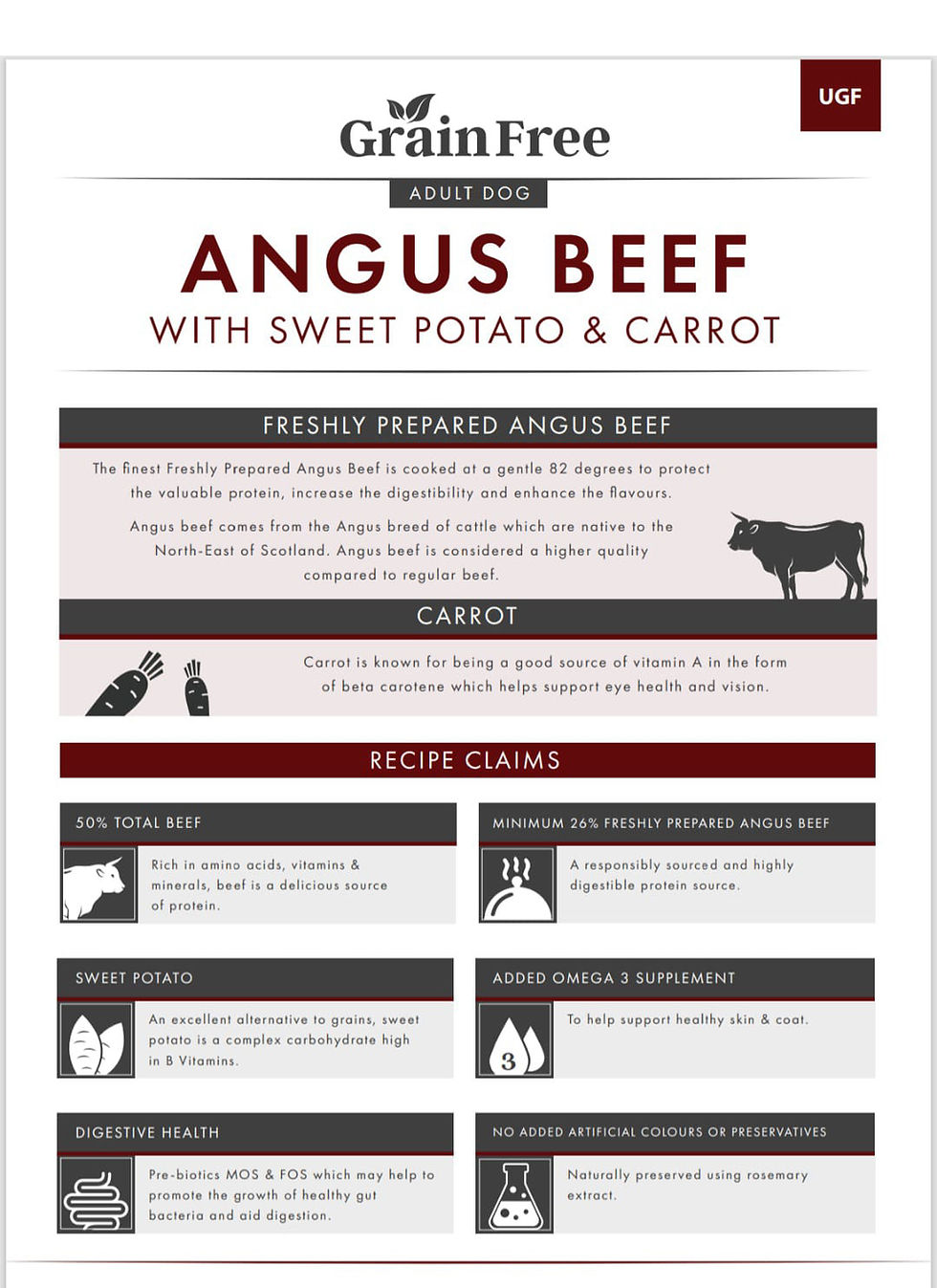 Thumbnail: Pets Xtra Grain Free Adult Angus Beef 6kg 