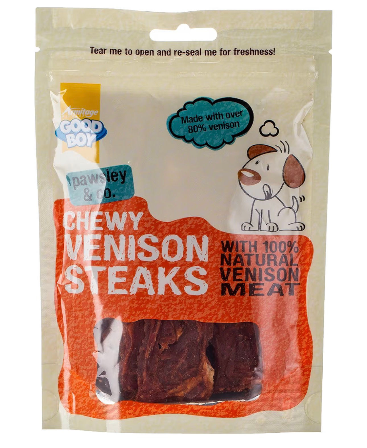 Good Boy Chewy Venison Steaks 