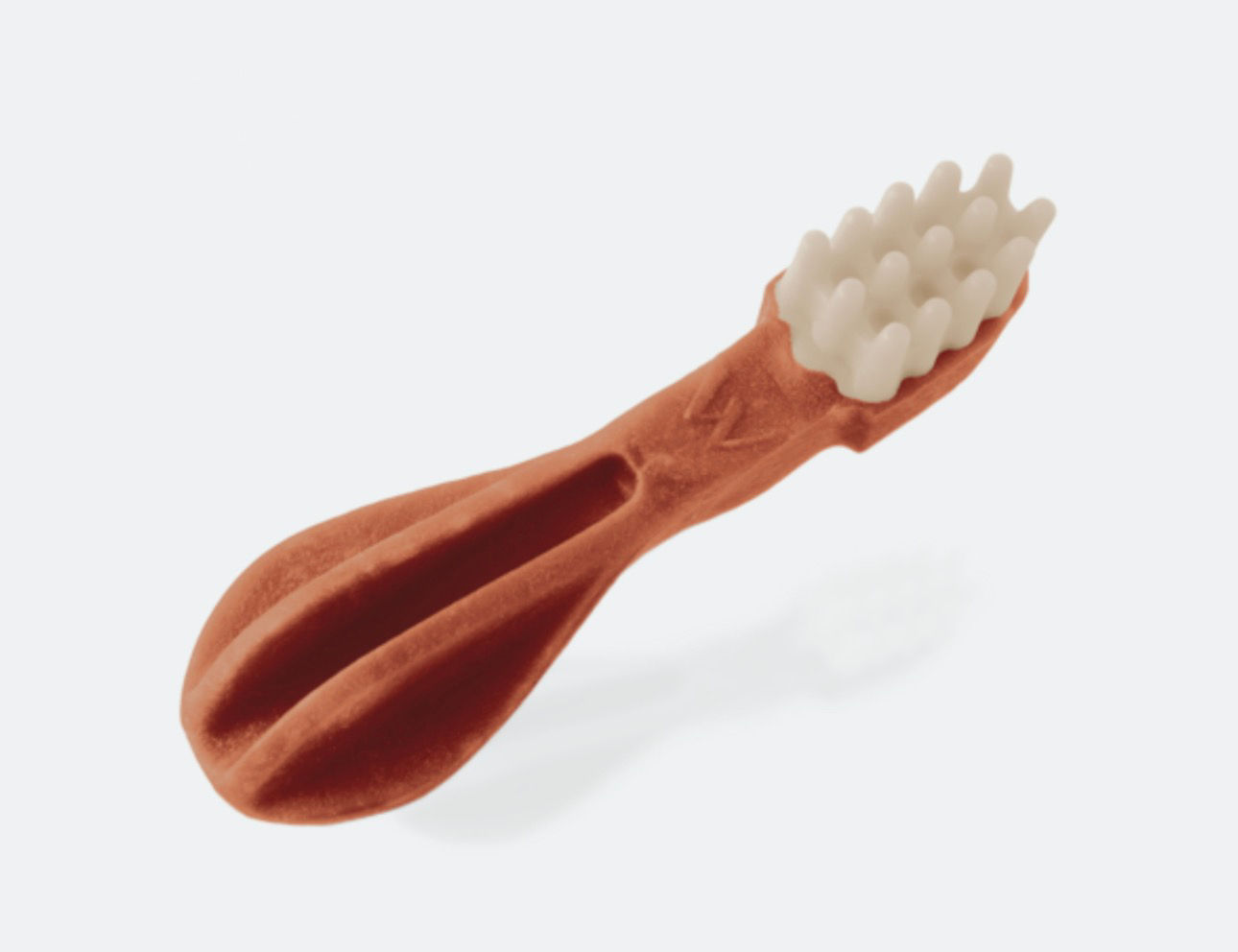 Brown textured dental chew stick