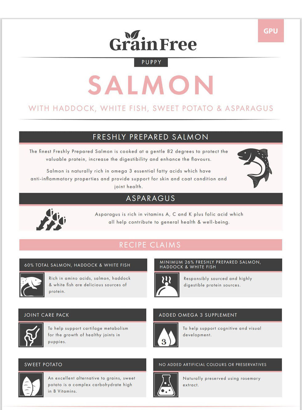 Thumbnail: Pets Xtra Grain Free Puppy Salmon 2kg 