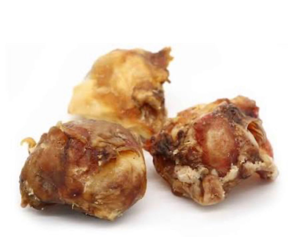 Three natural dog chews