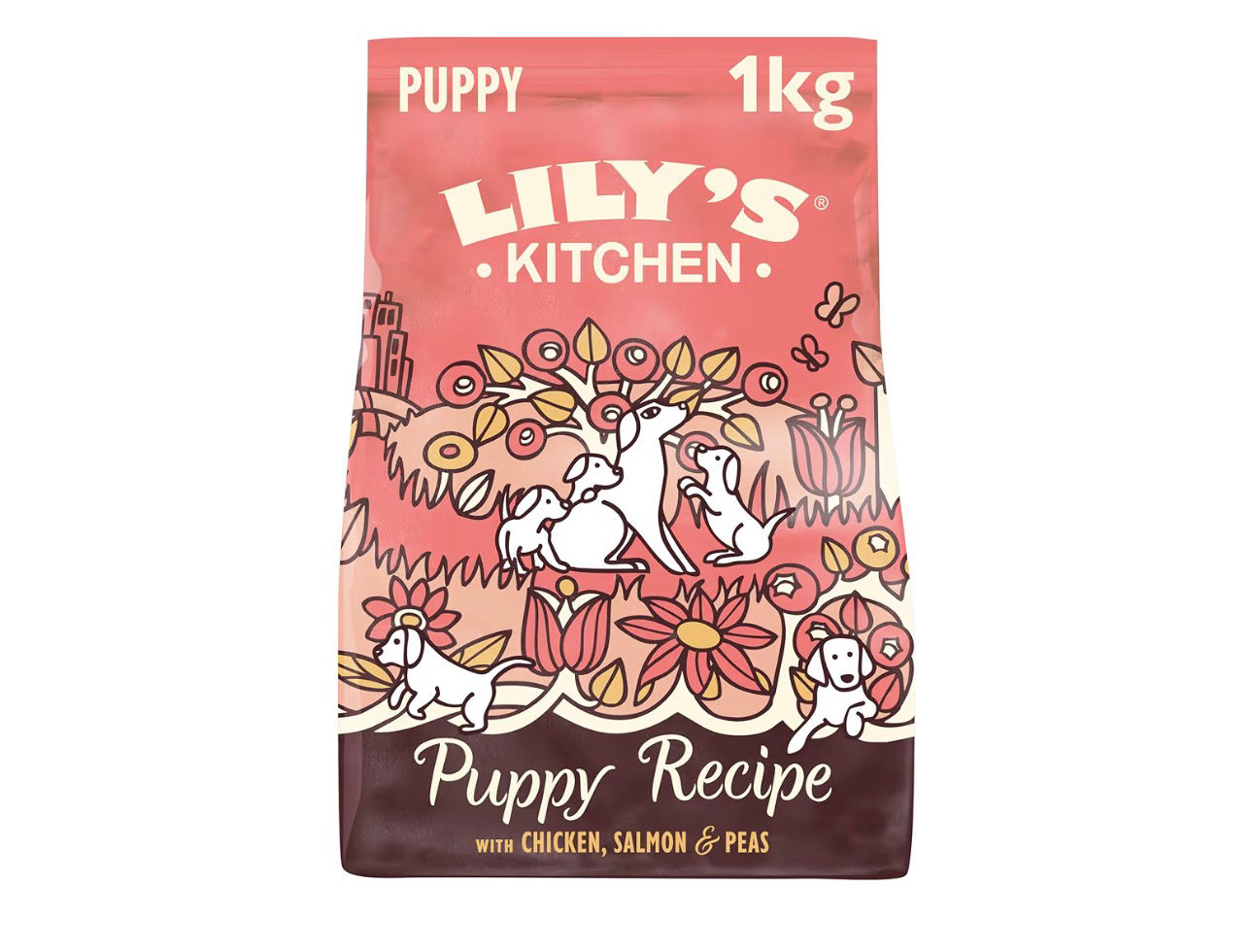 Lily's Kitchen Puppy Recipe 1kg dry food with chicken, salmon & peas