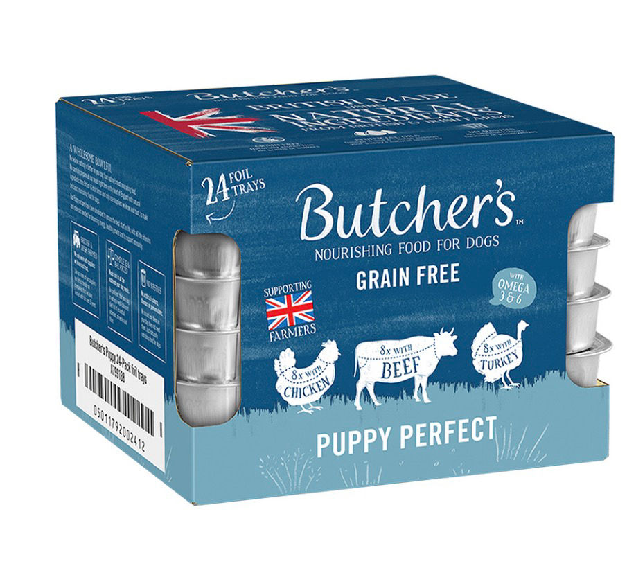 Butcher's Puppy Perfect Grain Free dog food, 6-pack