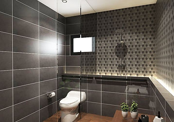 Garden Heights,Kundang, india contemporary house design, Remodons Design, 3D perspective views, 3D drawings, washroom idea