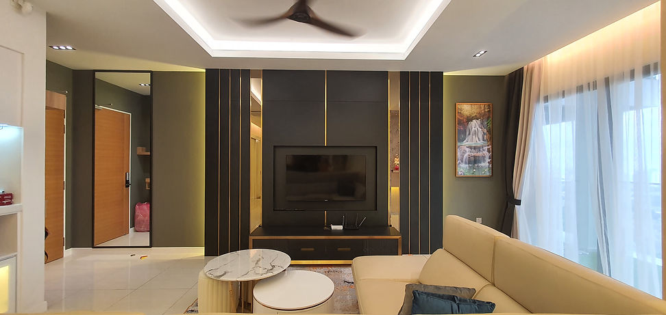 Sky Condominium, Puchong Sky, Minimalist Luxury Contemporary, interior design, renovation project, remodons design, condo design, condo renovation, tv panel design, tv console design