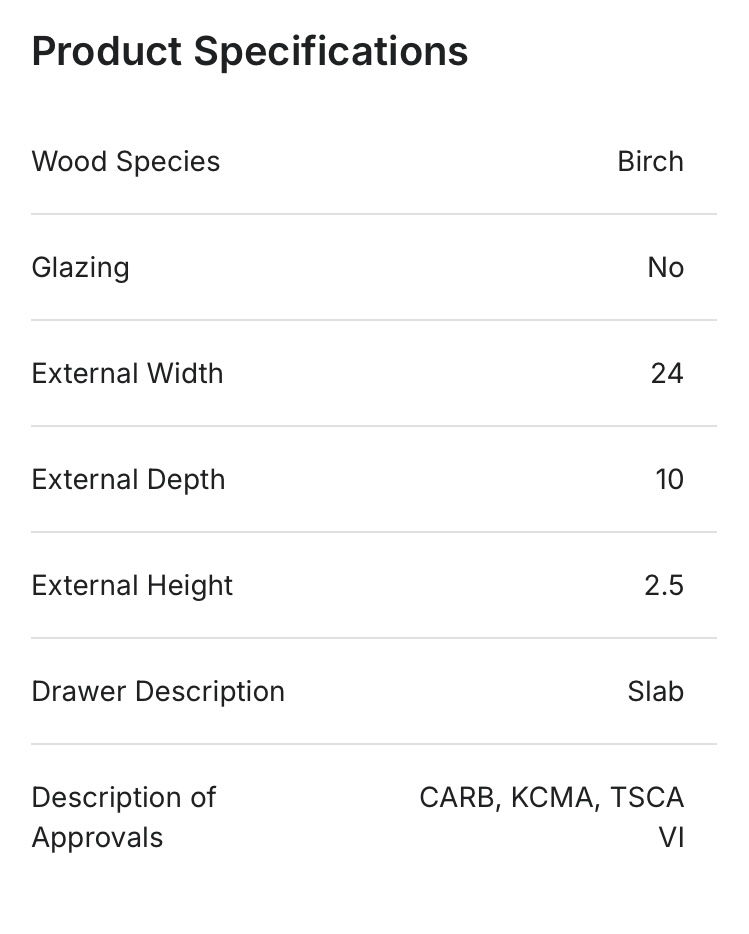 Thumbnail: Maple Floating Shelf with bracket and fasteners in sizes 12”, 24”, 30”, 36”, and