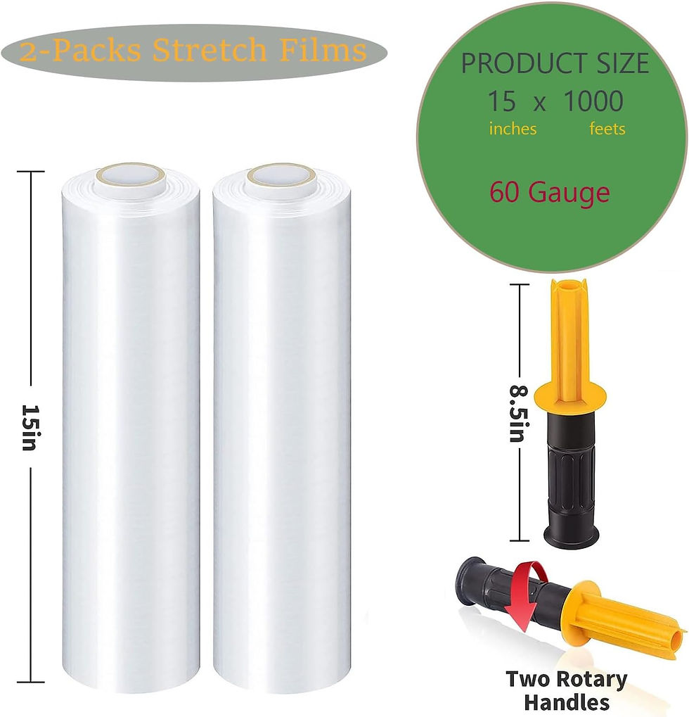 Miniatura: Article : Roll Lot de 2 films étirables en plastique de calibre