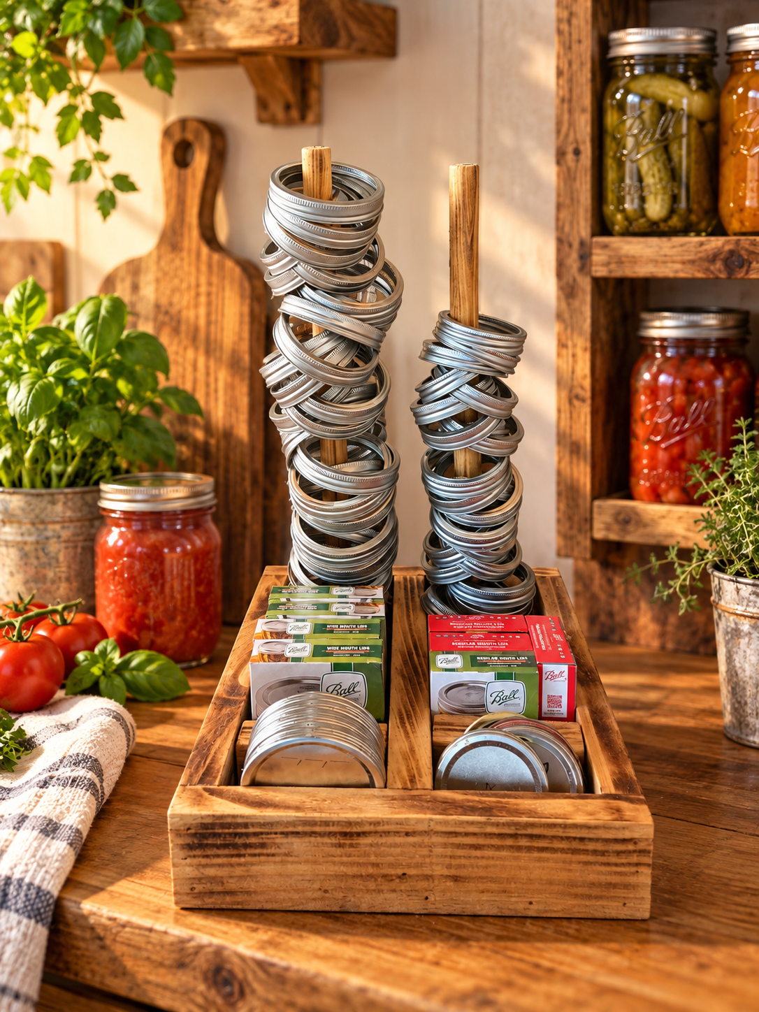 Mason Jar Lid Holder