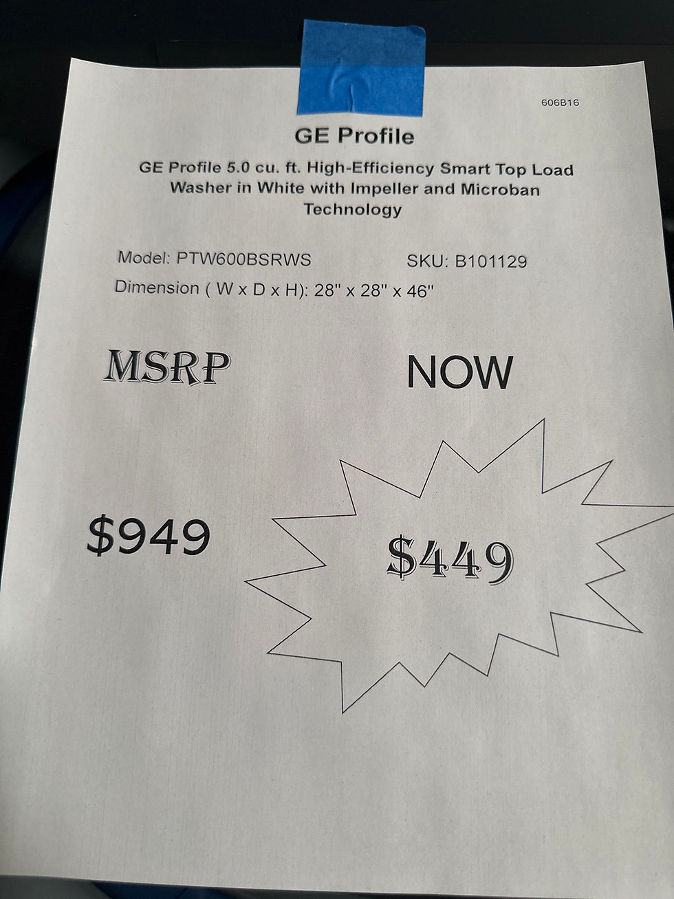 Thumbnail: GE Profile 5.0 Cu Ft Top Load Washer in White