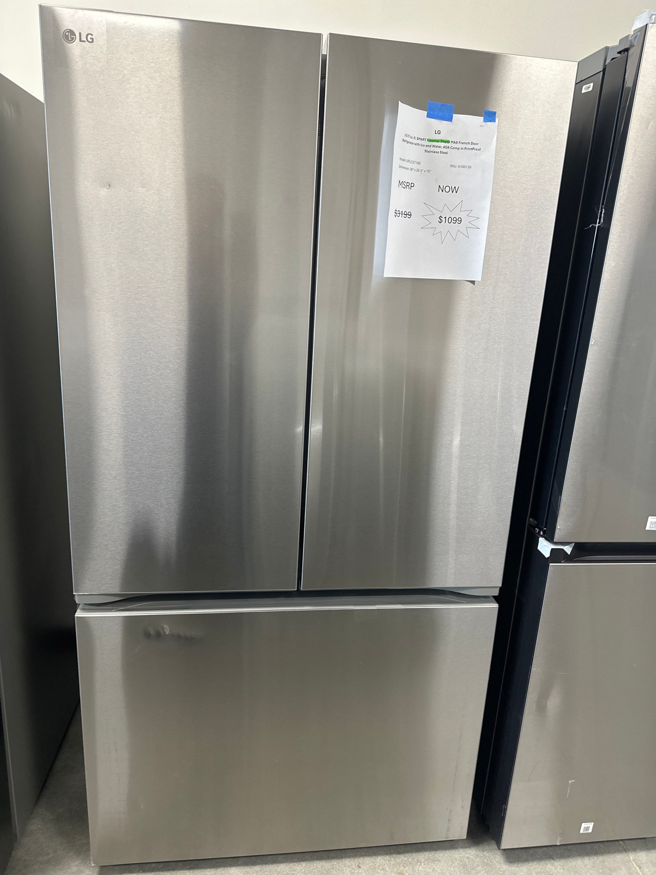 LG 27 cu. ft. SMART Counter Depth MAX French Door Refrigerator