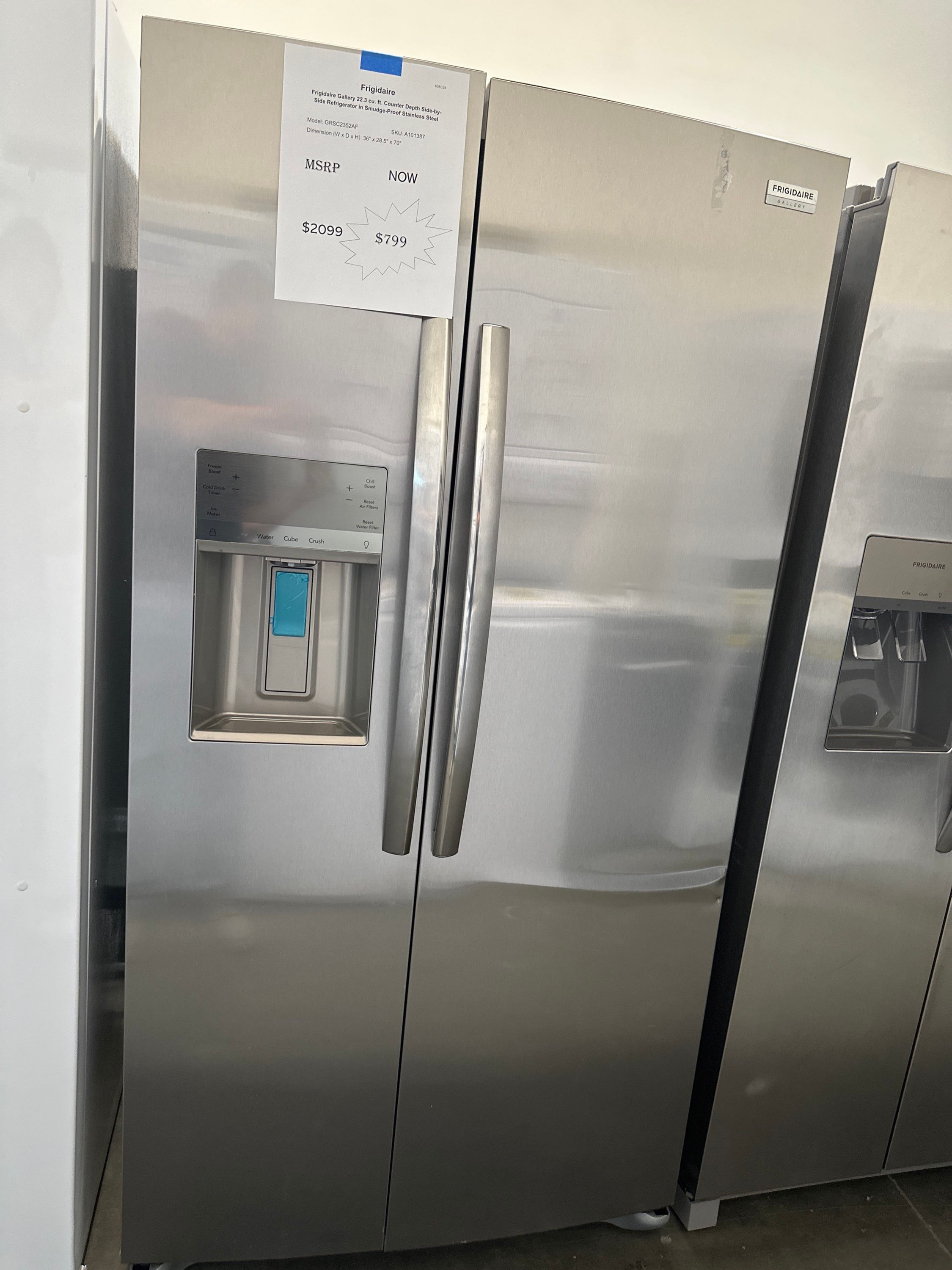 Frigidaire gallery 22.3 cu. ft. Counter Depth Side-by-Side Refrigerator