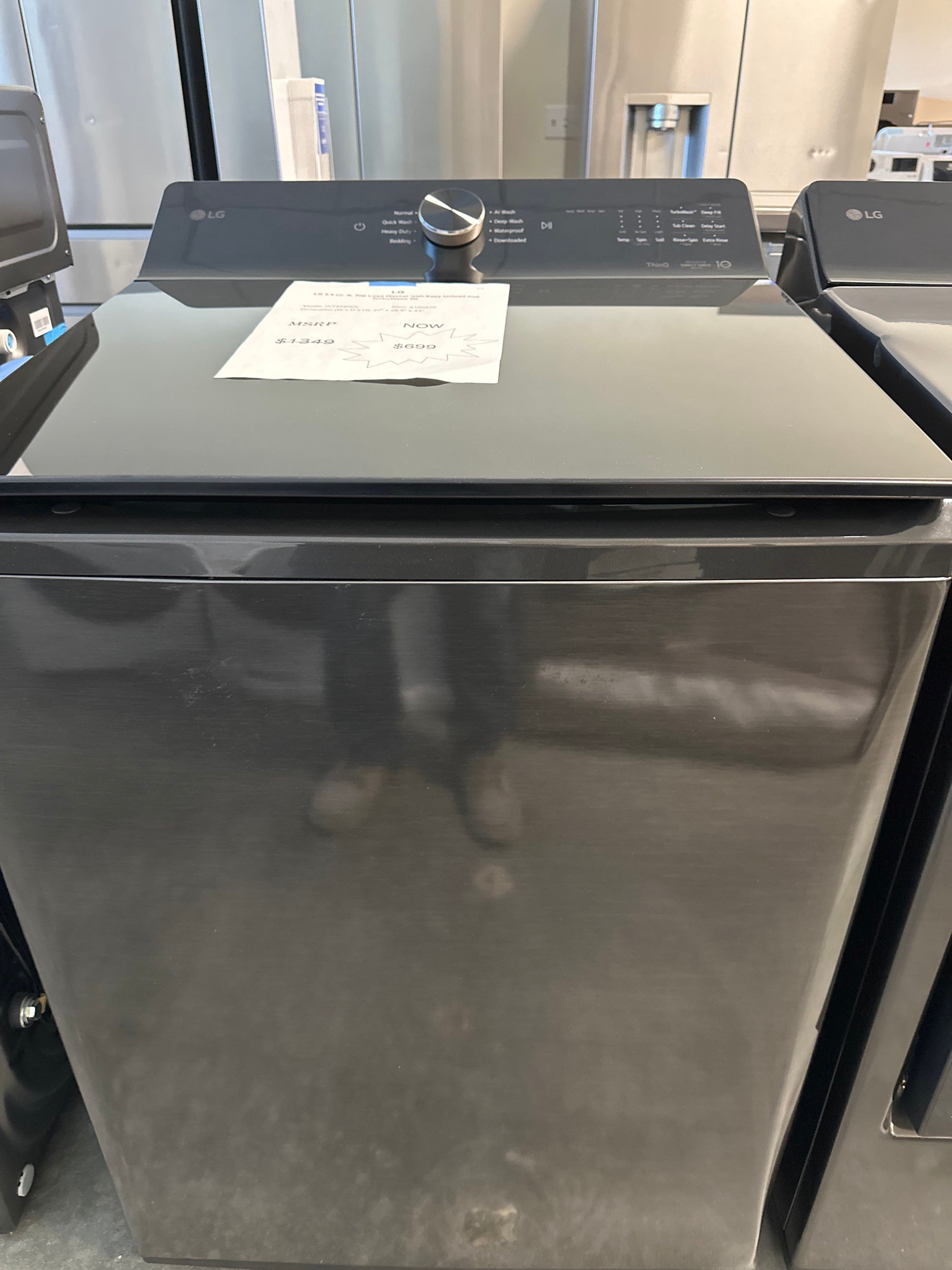 LG 5.5 cu. ft. Mega Capacity Smart Top Load Washer with Impeller