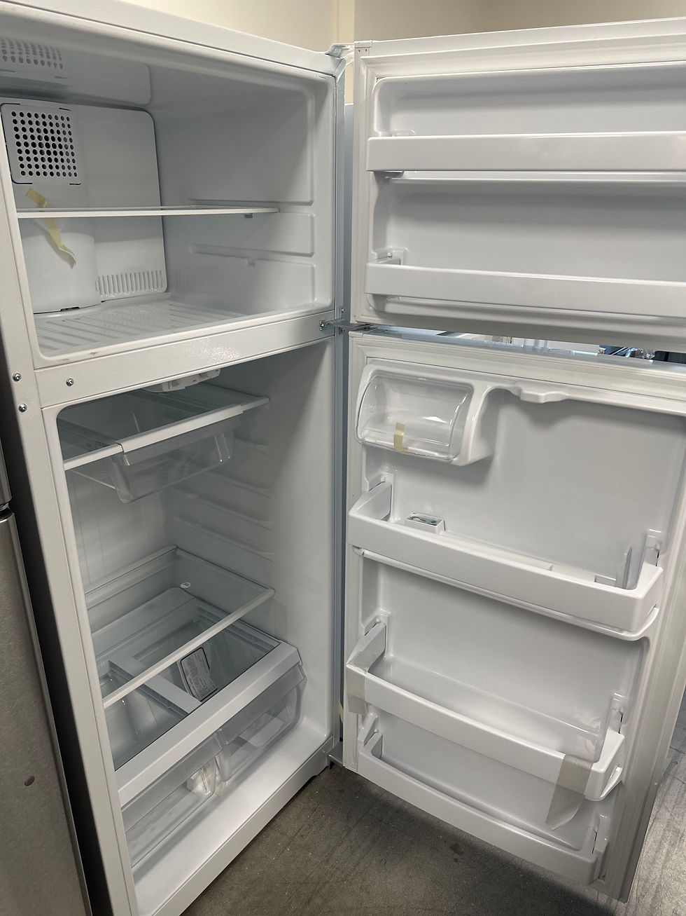 Thumbnail: GE 17.5 cu. ft. Top Freezer Refrigerator in White