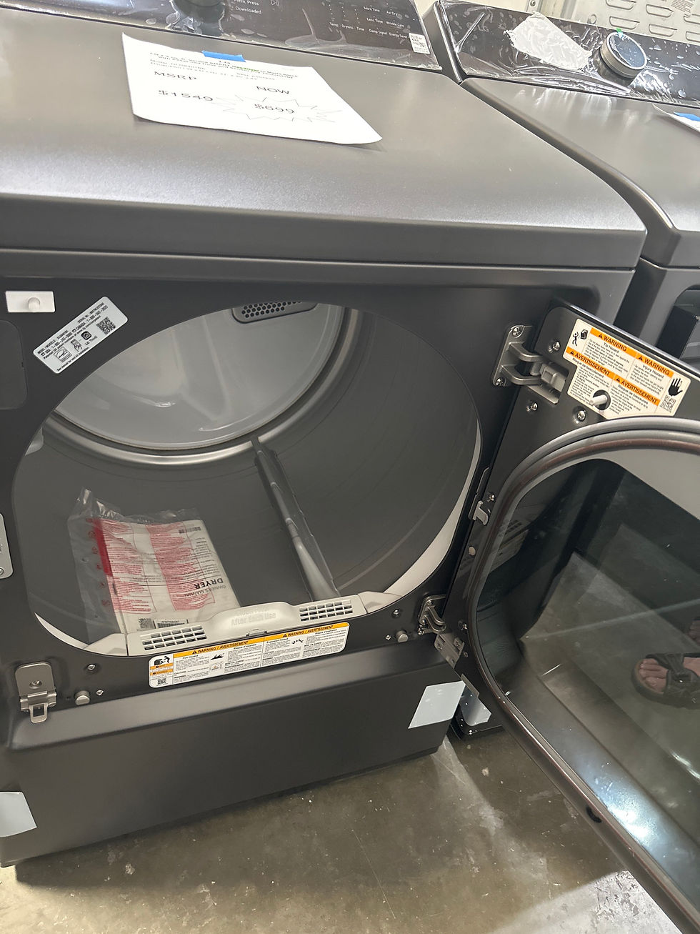 Thumbnail: LG 7.3 cu. ft. Vented SMART Gas Dryer in Matte Black