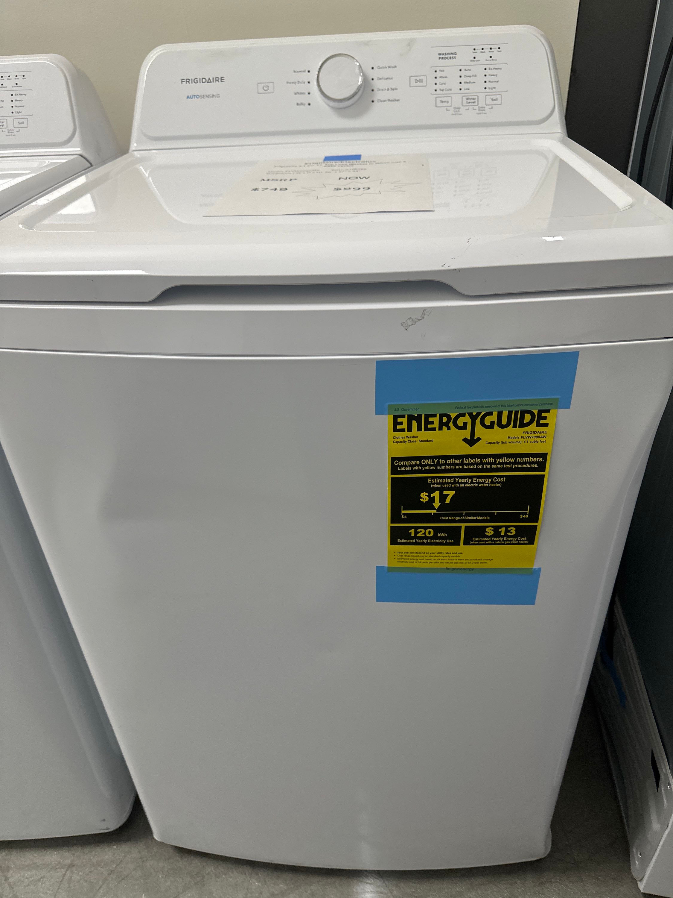 Frigidaire 4.1 Cu. Ft. Top Load Washer in White