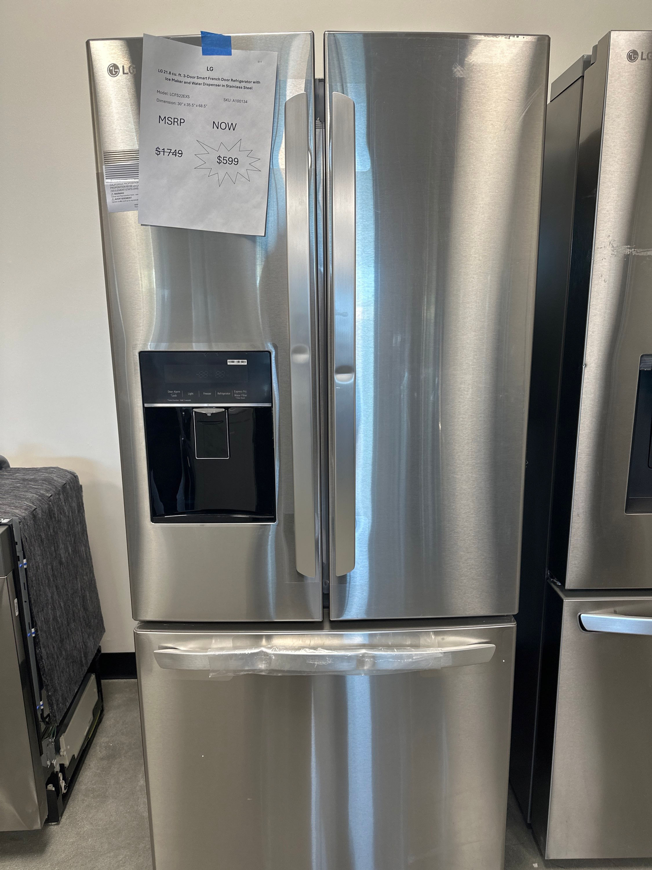 LG 22 cu. ft. French Door Refrigerator