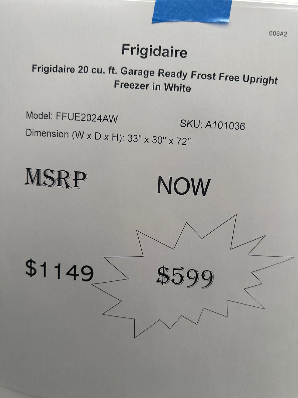 Thumbnail: Frigidaire 20 cu. ft. Garage Ready Frost Free Upright Freezer