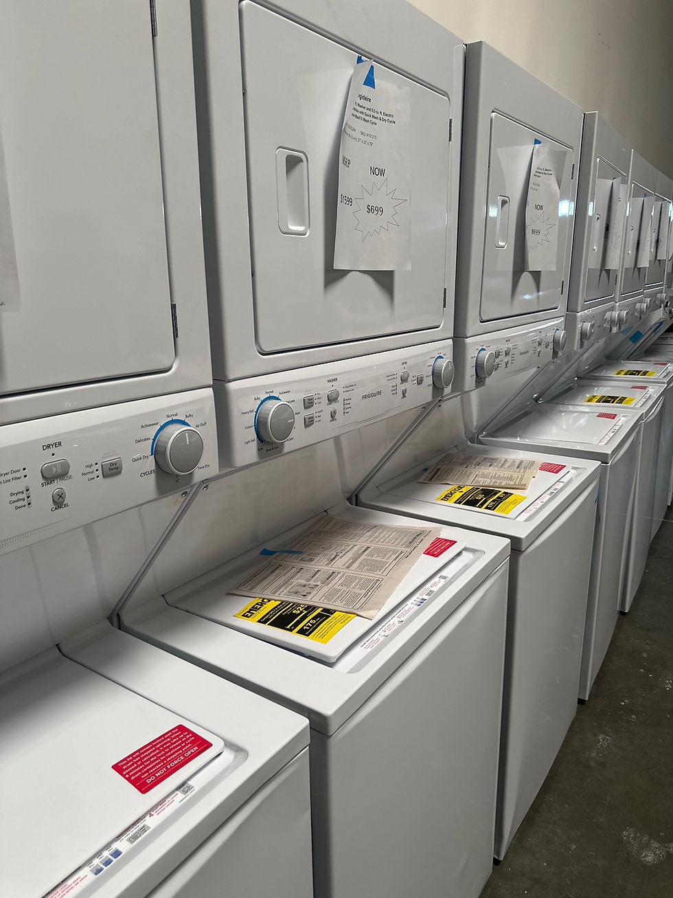 Thumbnail: Frigidaire 3.9 cu. ft. Washer and 5.5 cu. ft. Electric Dryer Laundry Center