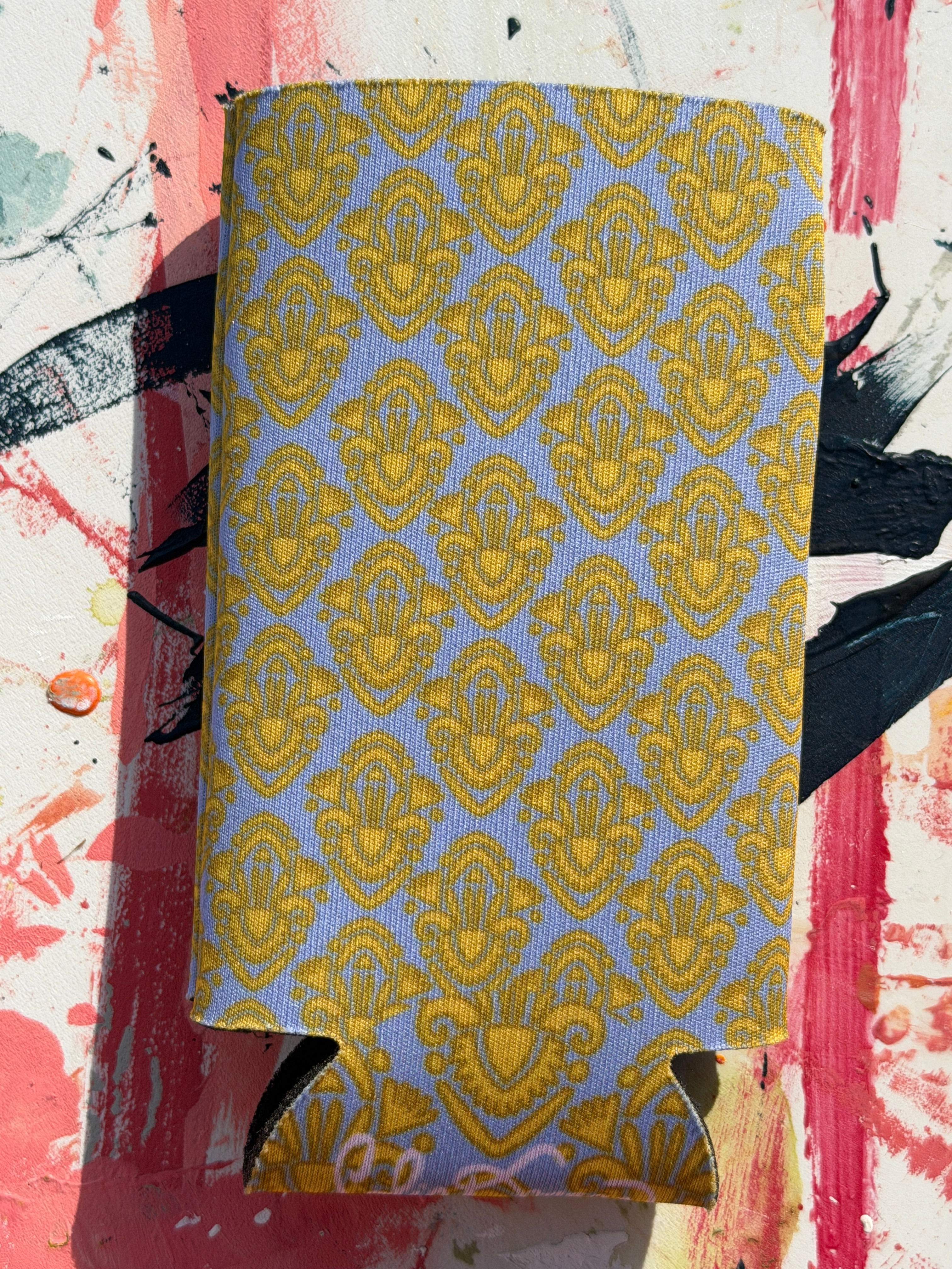 SD Pattern Skinny Can Koozie-Lake 2025