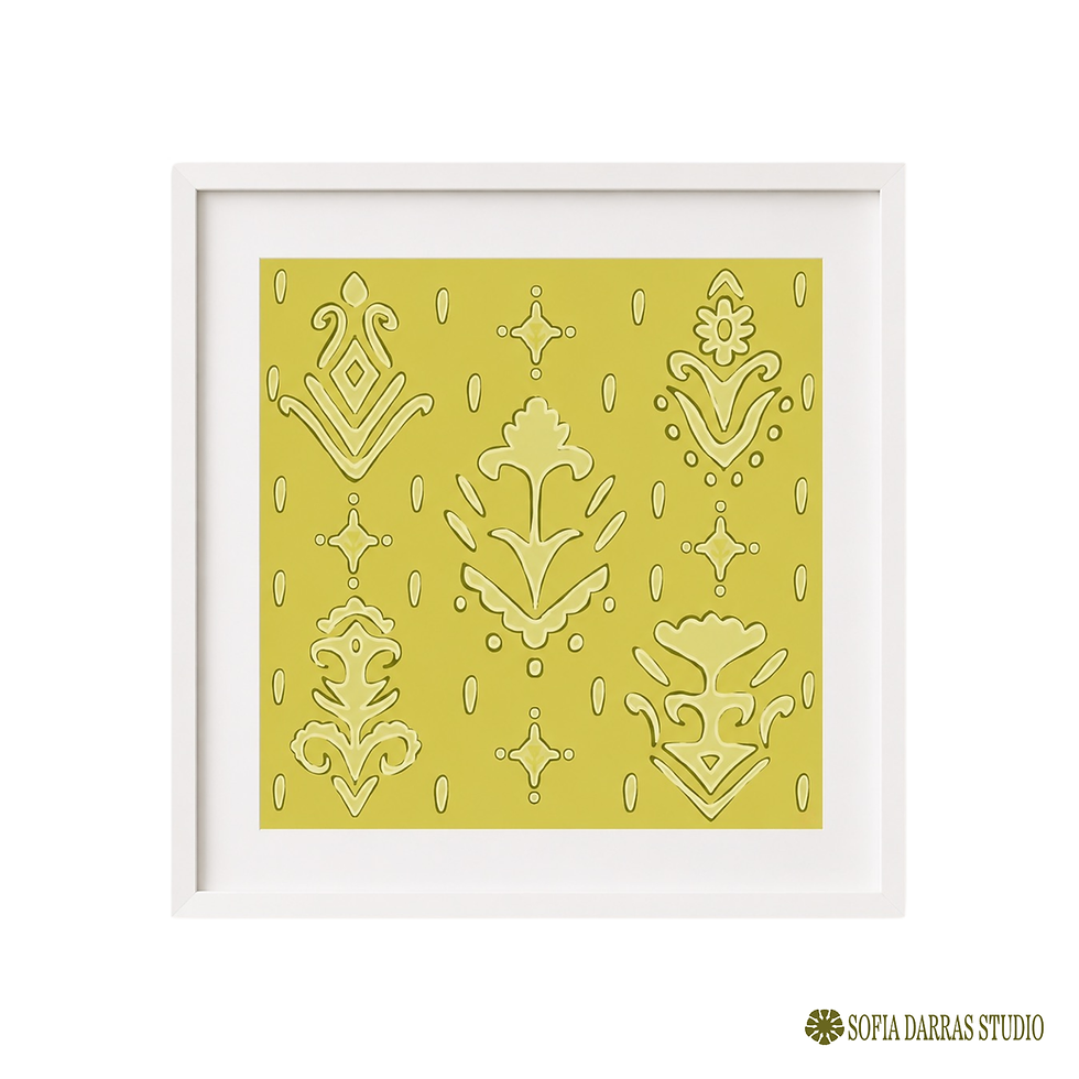 Thumbnail: Limited Edition Pattern Painting Print: 3 Sizes. 2026.