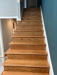 Replace carpet stairs with hardwood