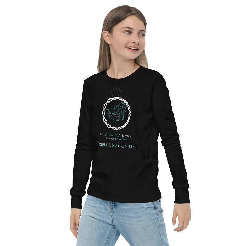 Thumbnail: Youth long sleeve unisex tee shirt