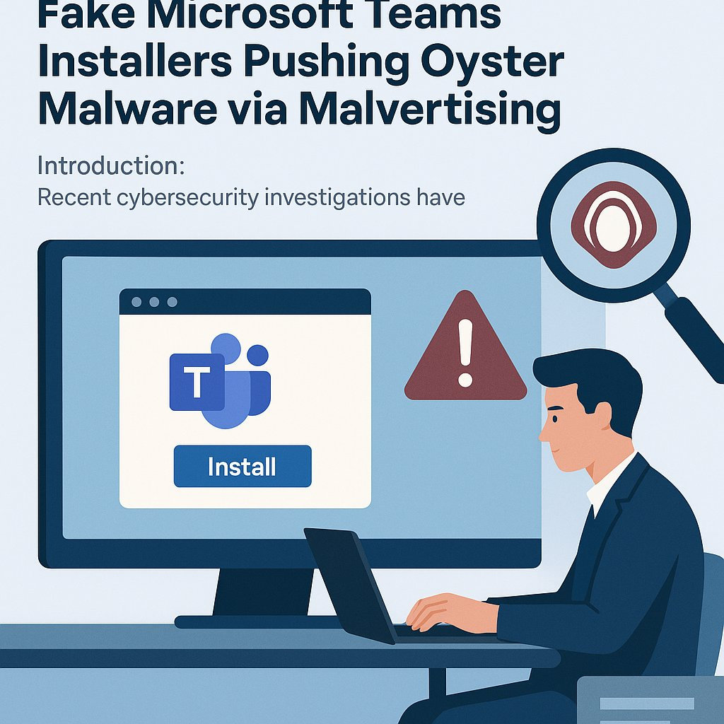 Fake Microsoft Teams Installers Delivering Oyster Malware via Malvertising: Comprehensive Threat Analysis for Microsoft Teams