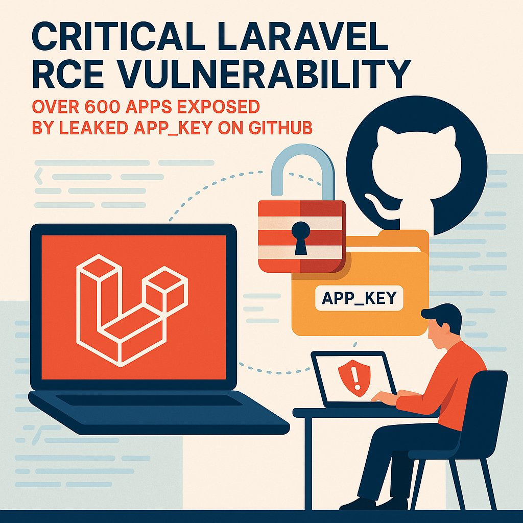 Critical Laravel RCE Vulnerability: Over 600 Apps Exposed by Leaked APP_KEY on GitHub