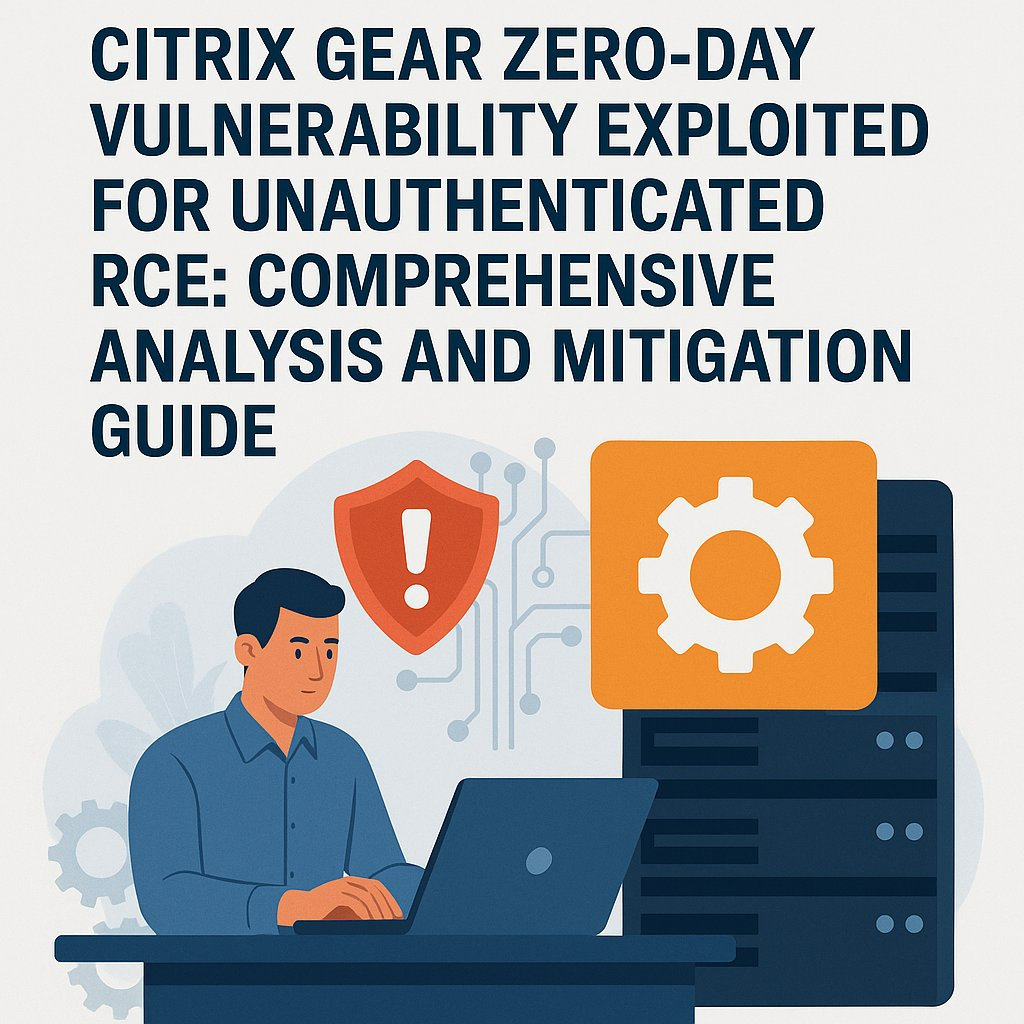 Citrix Gear Zero-Day Vulnerability Exploited for Unauthenticated RCE: Comprehensive Analysis and Mitigation Guide