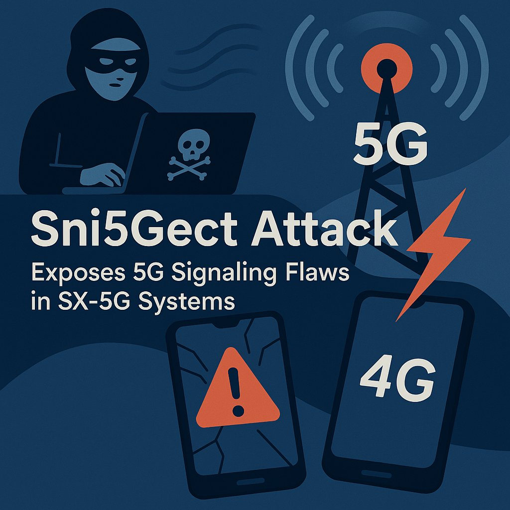 Sni5Gect Attack Exposes 5G Signaling Flaws in SX-5G Systems, Crashing Phones and Forcing 4G Downgrades