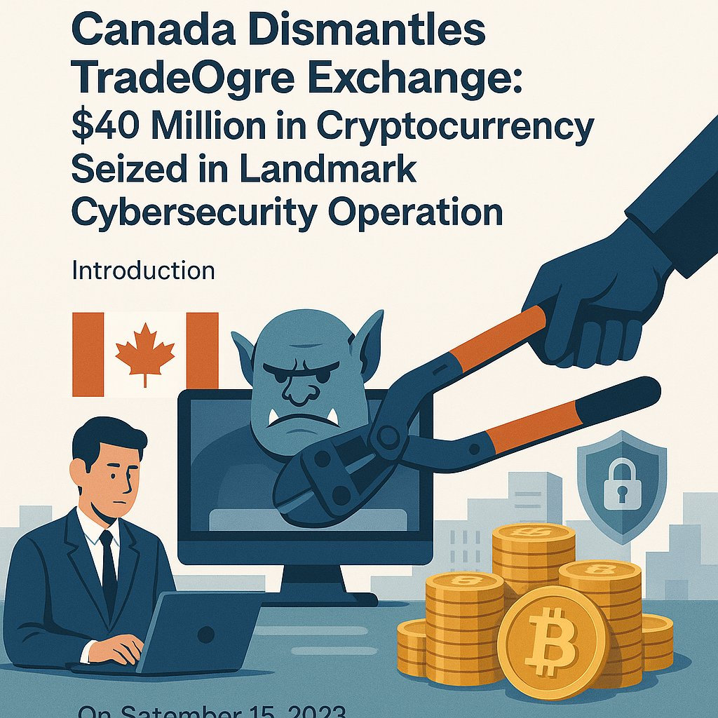 Canada Dismantles TradeOgre Exchange: $40 Million in Cryptocurrency Seized in Landmark Cybersecurity Operation