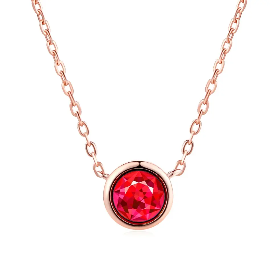 Miniatura: Simply Small Round 1 Carat Cubic Zirconia Pendant Necklace for Women Rose Gold