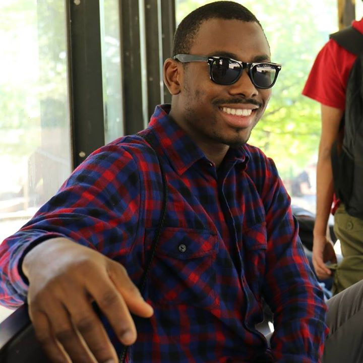 Temi Wright wearing sunglasses