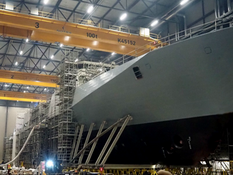 Merivoimien ensimmäinen korvetti pian vesille