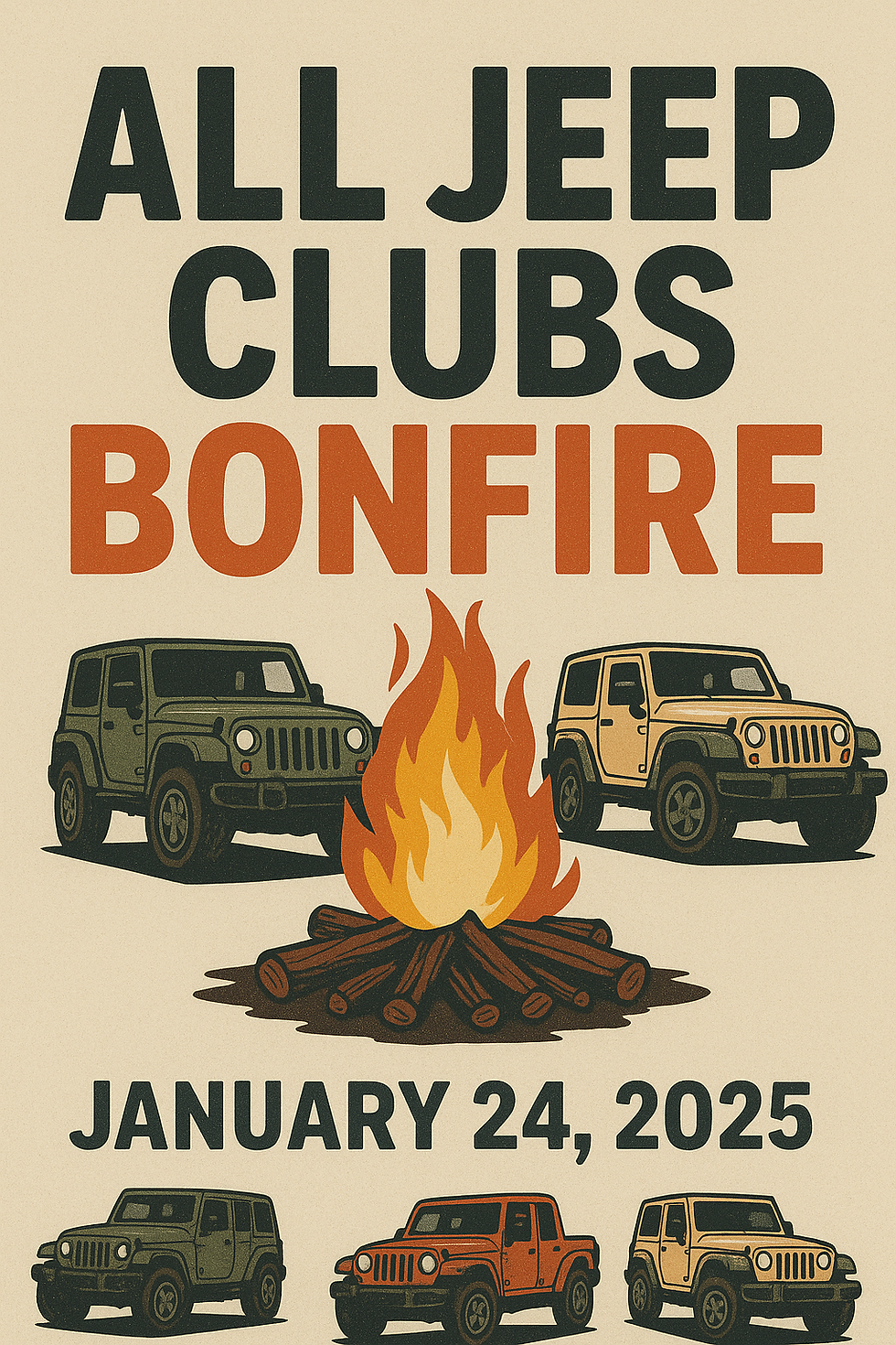 All Jeeps Bonfire