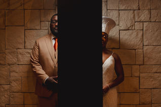 fine art artistic photo flash bride groom