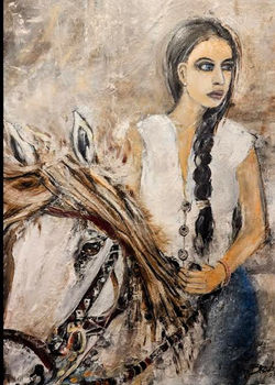 #67 Girl on a White Horse