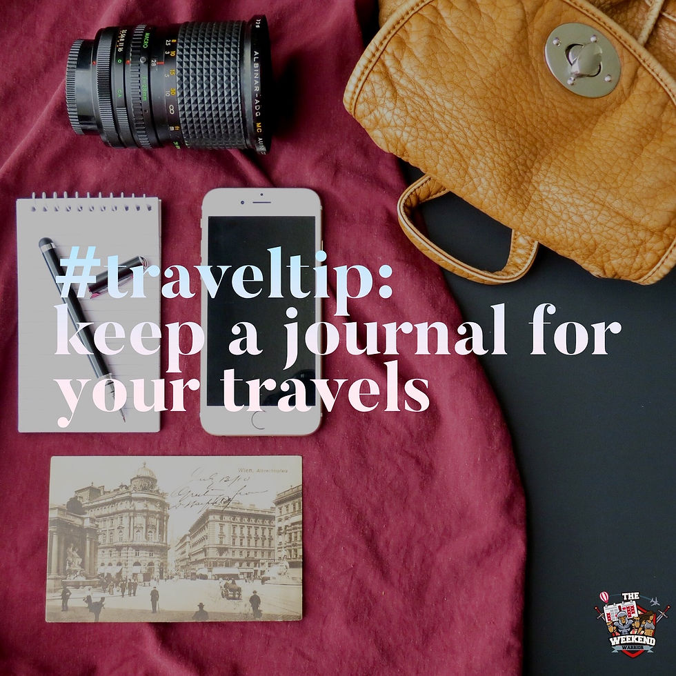 Travel Tip Tuesday: Keep a travel journal!