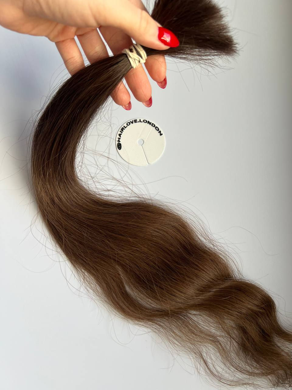 Thumbnail: Lux Brown Wavy Hair Soft Structure 21.5 inch / 40g