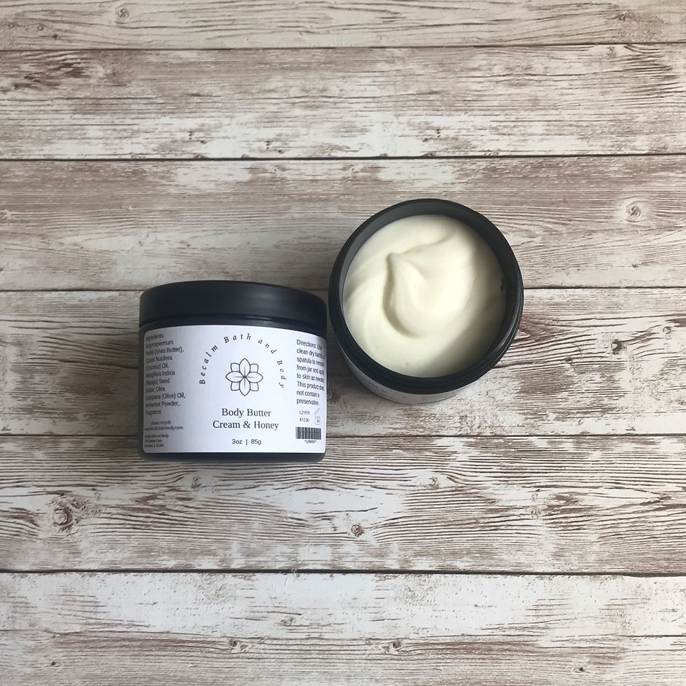 cream and honey body butter
