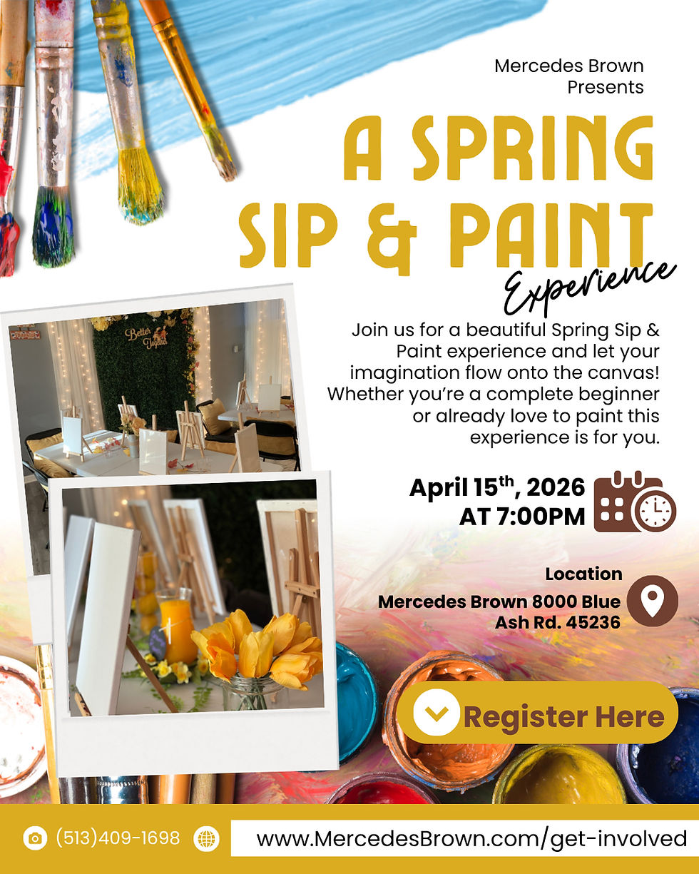 A Spring Sip & Paint Experience