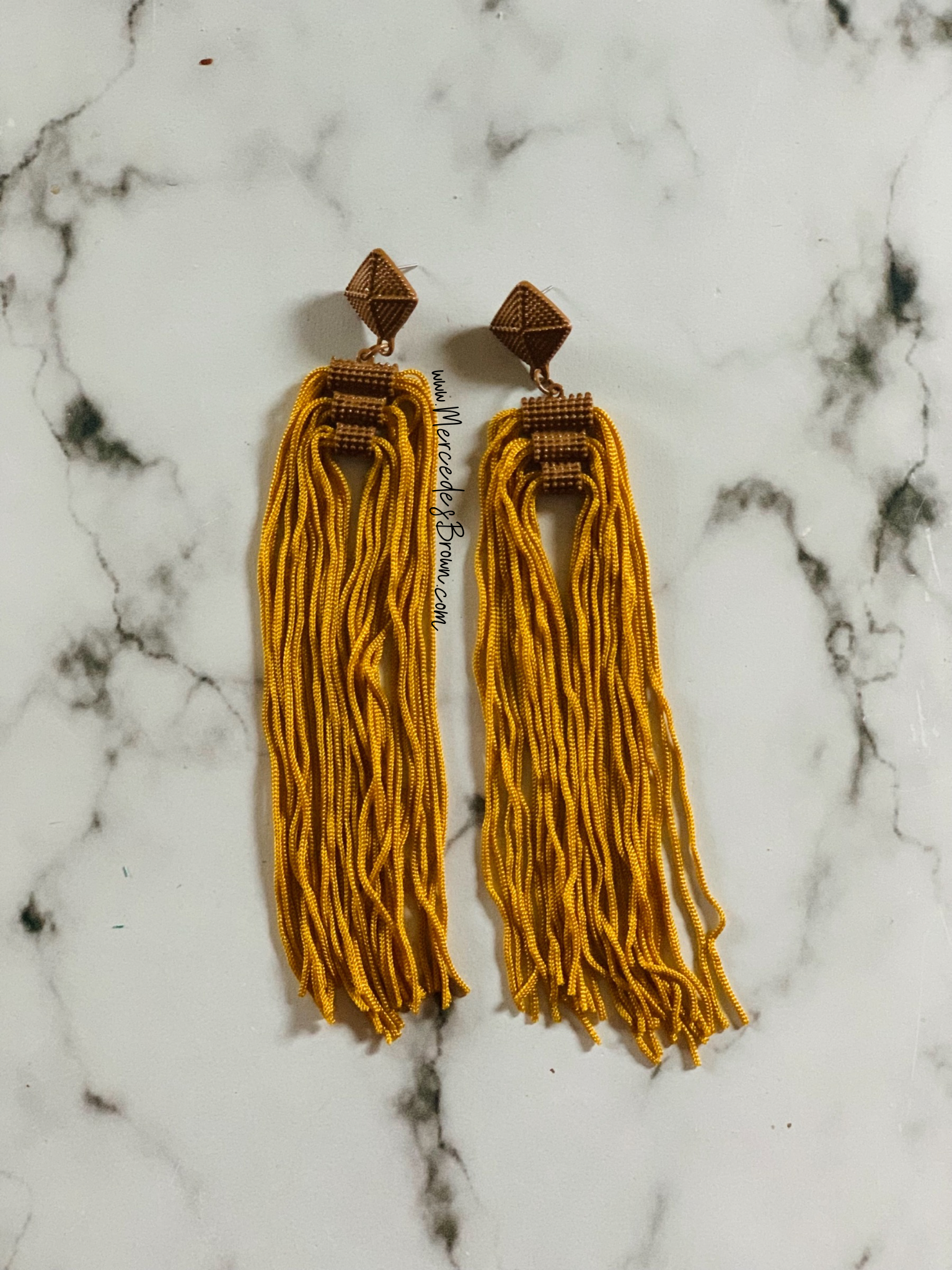 Oversized Mustard Fringe