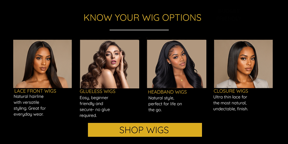 Natural buget friendly lace front wigs.