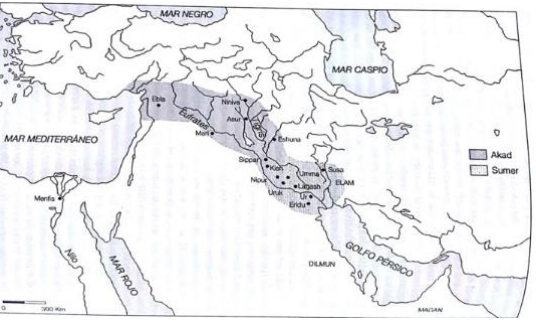 Caída del Imperio acadio. Factores históricos y geográficos