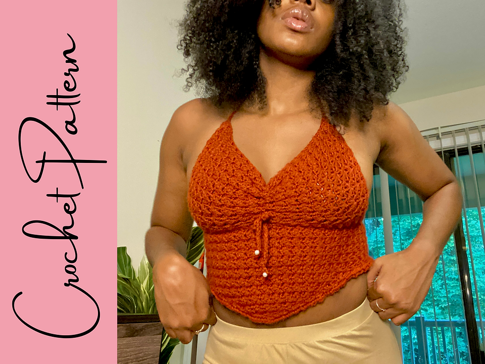 Thumbnail: Treasure Ruched Top | Crochet Pattern