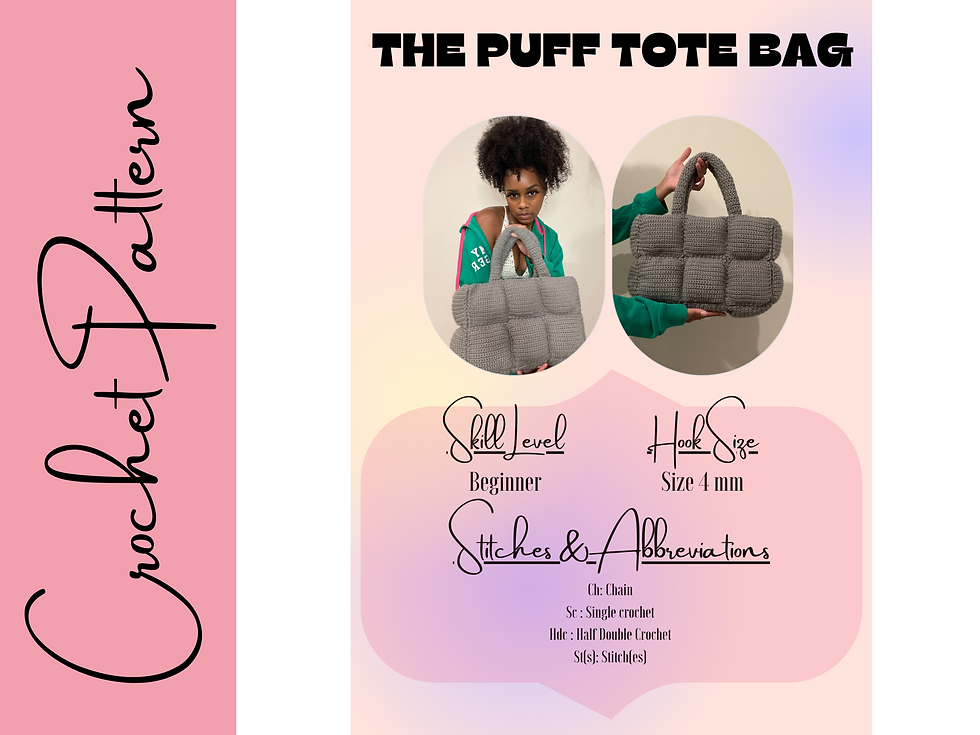 Thumbnail: Puff Tote Bag | Crochet Pattern
