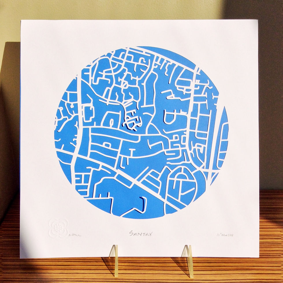 Thumbnail: Santry papercut artwork