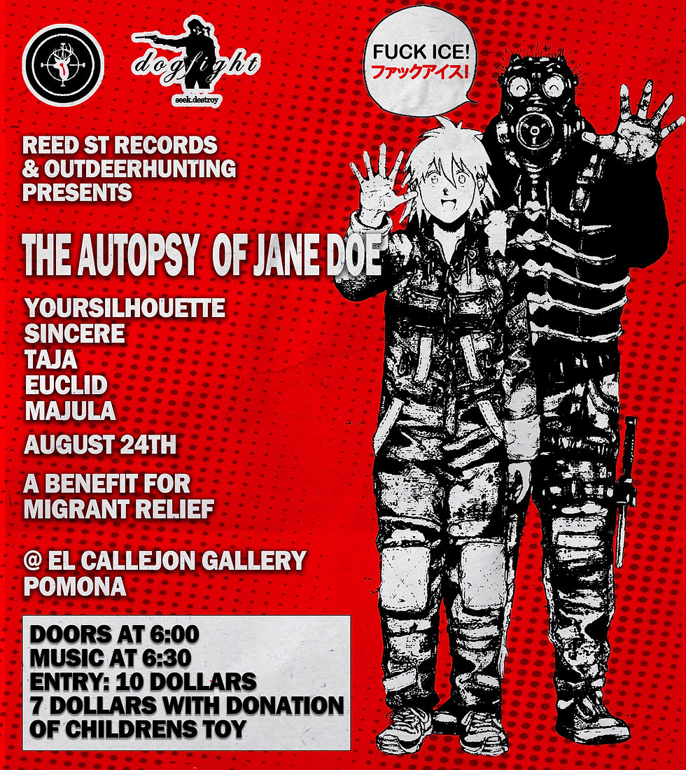 THE AUTOPSY OF JANE DOE, YOURSILHOUETTE, SINCERE, TAJA, EUCLID, MAJULA