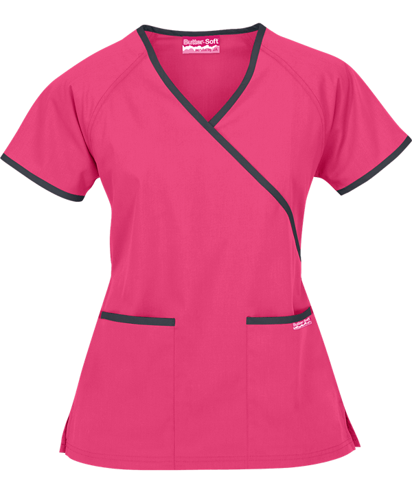 BLUSA ANTIFLUIDO CORTE DIAGONAL MAGENTA